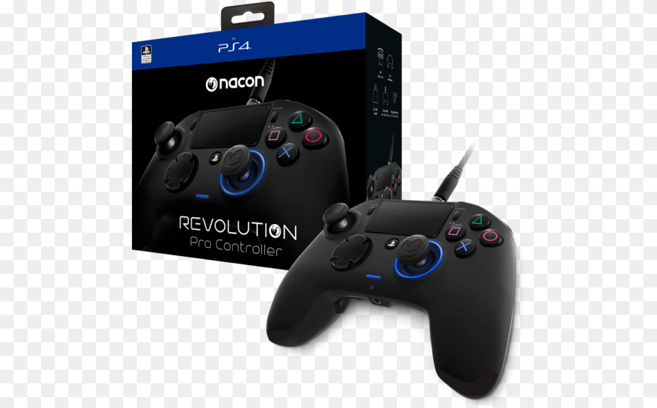 Pack And Controller Ps4 Controller Revolution Pro Nacon, Electronics, Joystick Free Transparent Png