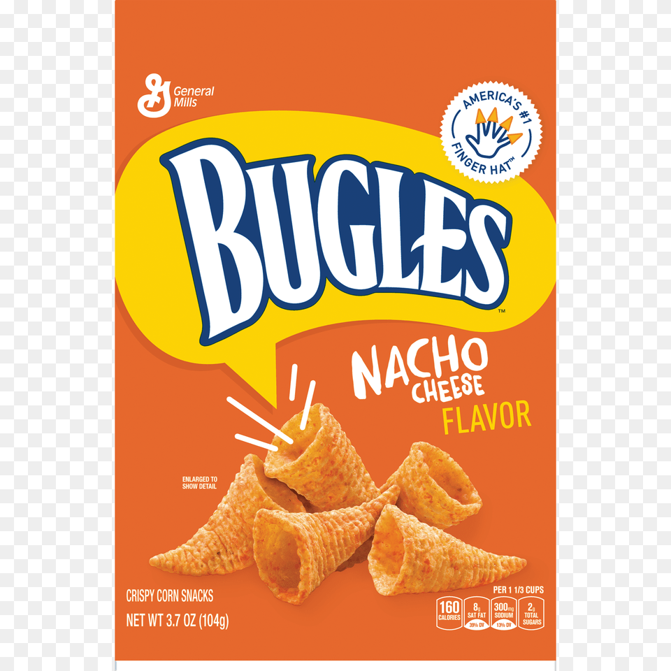 Pack Bugles Nacho Cheese Flavor Crispy Corn Snacks Oz, Food, Snack, Ketchup, Advertisement Free Png