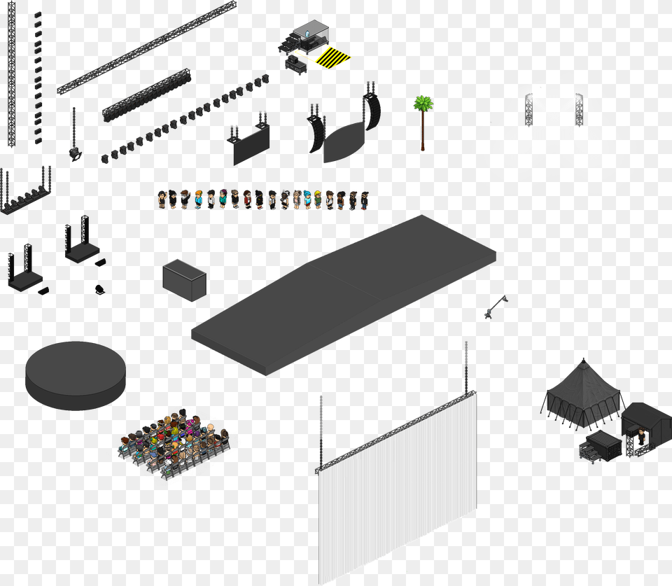 Pack De Habbo Visa Nuevo Actualizado 2017 Roof, Cad Diagram, Diagram Free Png