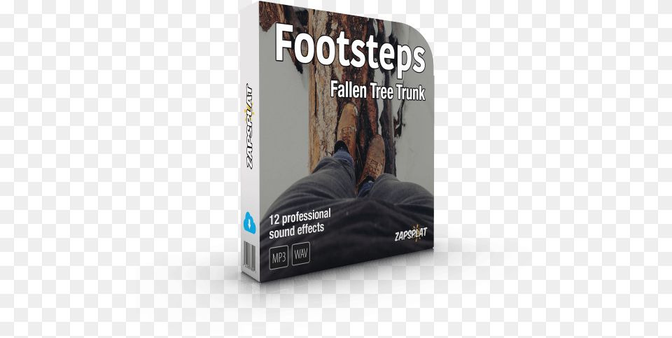 Pack Footsteps Fallen Tree Trunk Flyer, Book, Publication, Adult, Male Free Png