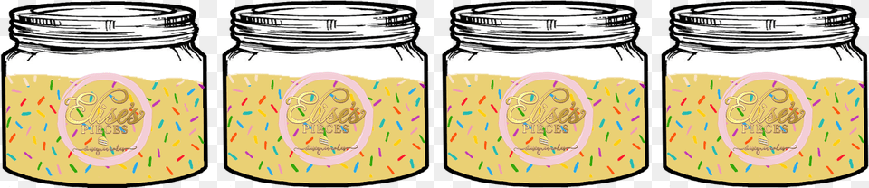 Pack Funfetti Cake Dough Jar Png