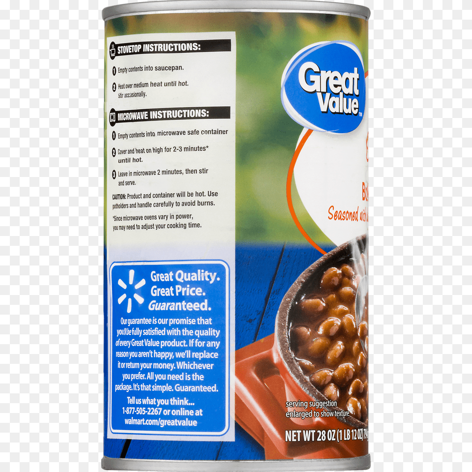 Pack Great Value Baked Beans Oz, Tin, Aluminium, Can, Canned Goods Free Transparent Png