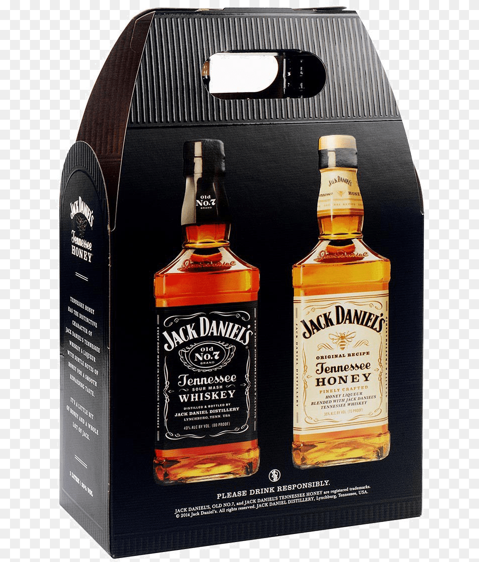 Pack Jack Daniels Honey, Alcohol, Beverage, Liquor, Whisky Free Transparent Png