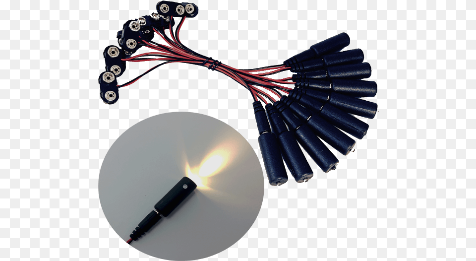 Pack Led Micro Effects Lights Warm White 3200 Kelvin 9 Volt Coil Driver Free Png Download