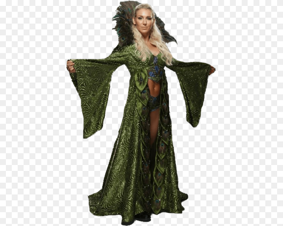 Pack New Renders Green Charlotte Wwe Charlotte Flair Renders, Clothing, Costume, Dress, Fashion Png Image