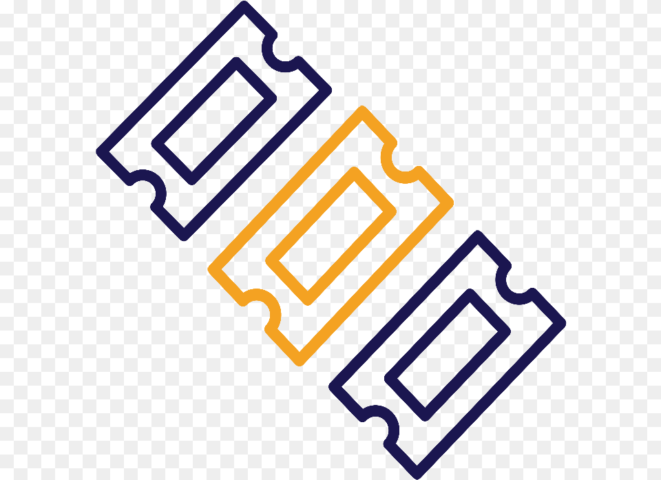 Pack Of 6 Raffle Tickets Ticket Icon Outline, Electronics, Hardware, Dynamite, Weapon Free Png Download