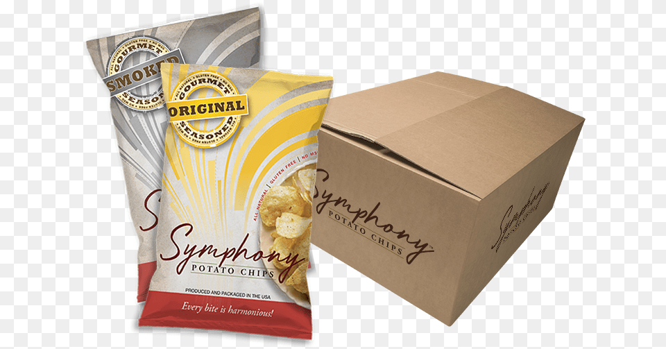 Pack Of Original And Smoked Symphony Chips Potato Chip, Box, Cardboard, Carton Free Png Download