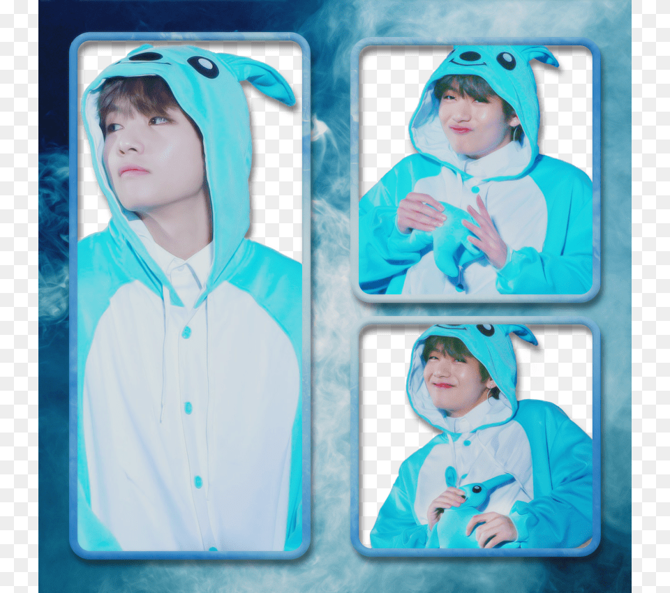 Pack Pack Taehyung, Clothing, Coat, Hood, Adult Free Png Download