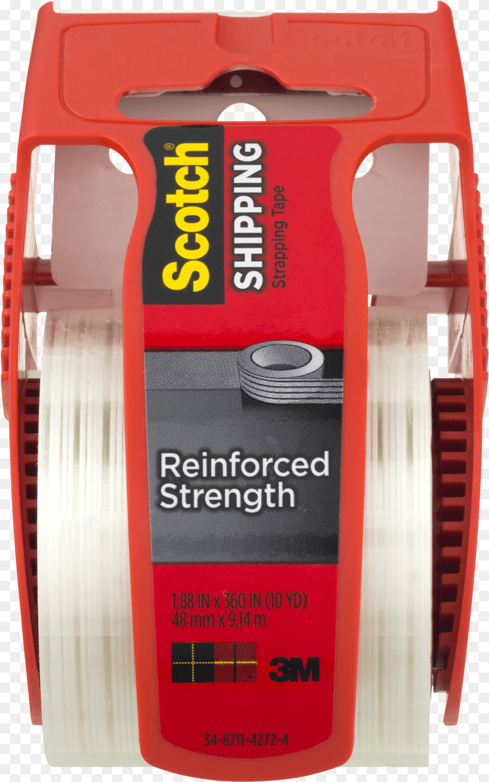 Pack Scotch Reinforced Clear Strapping Tape 2in X 30ft Label Png