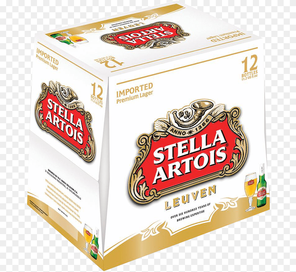 Pack Stella Artois 24 Pack Cans, Alcohol, Beer, Beverage, Lager Free Png