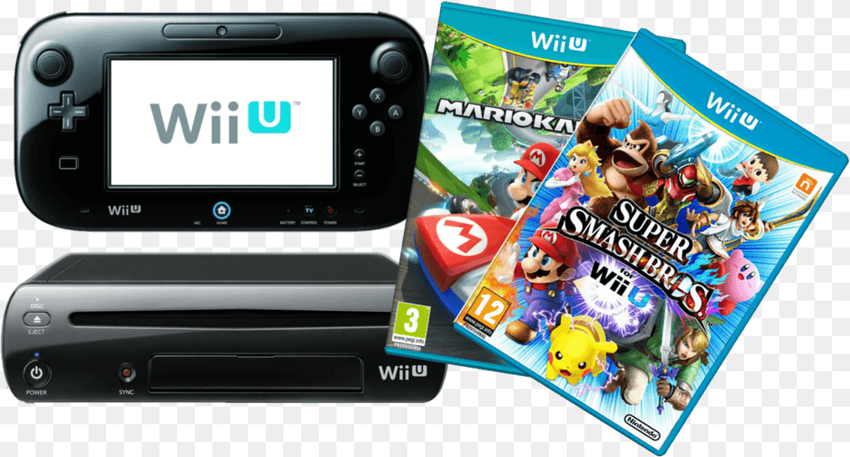 Pack Wii U Mario Kart 8 Super Smash Bros Consola Wii U, Electronics, Mobile Phone, Phone, Baby Free Png