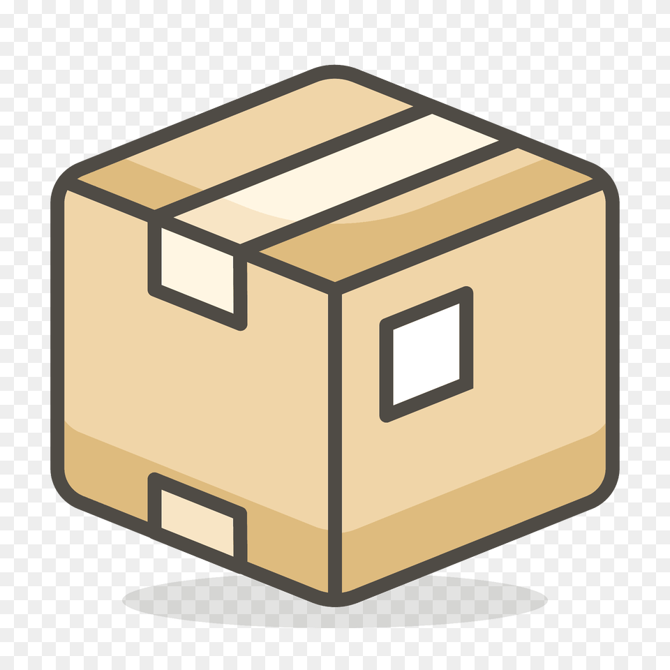 Package Emoji Clipart, Box, Cardboard, Carton, Package Delivery Free Png