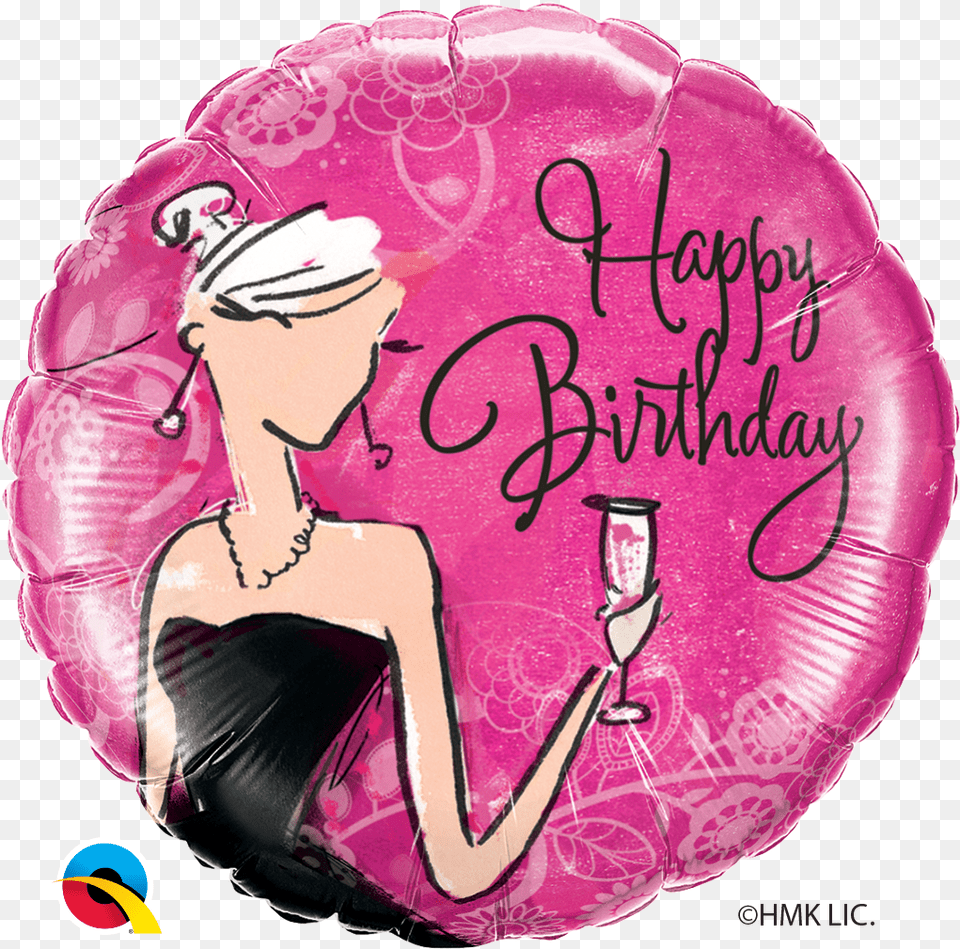 Packaged Birthday Black Dress Bargain Balloons Mylar Szlinapi Kpek Csajos, Adult, Female, Person, Woman Free Png