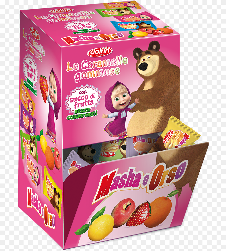 Packaging Caramelle Masha E Orso, Doll, Toy, Person, Sweets Png Image