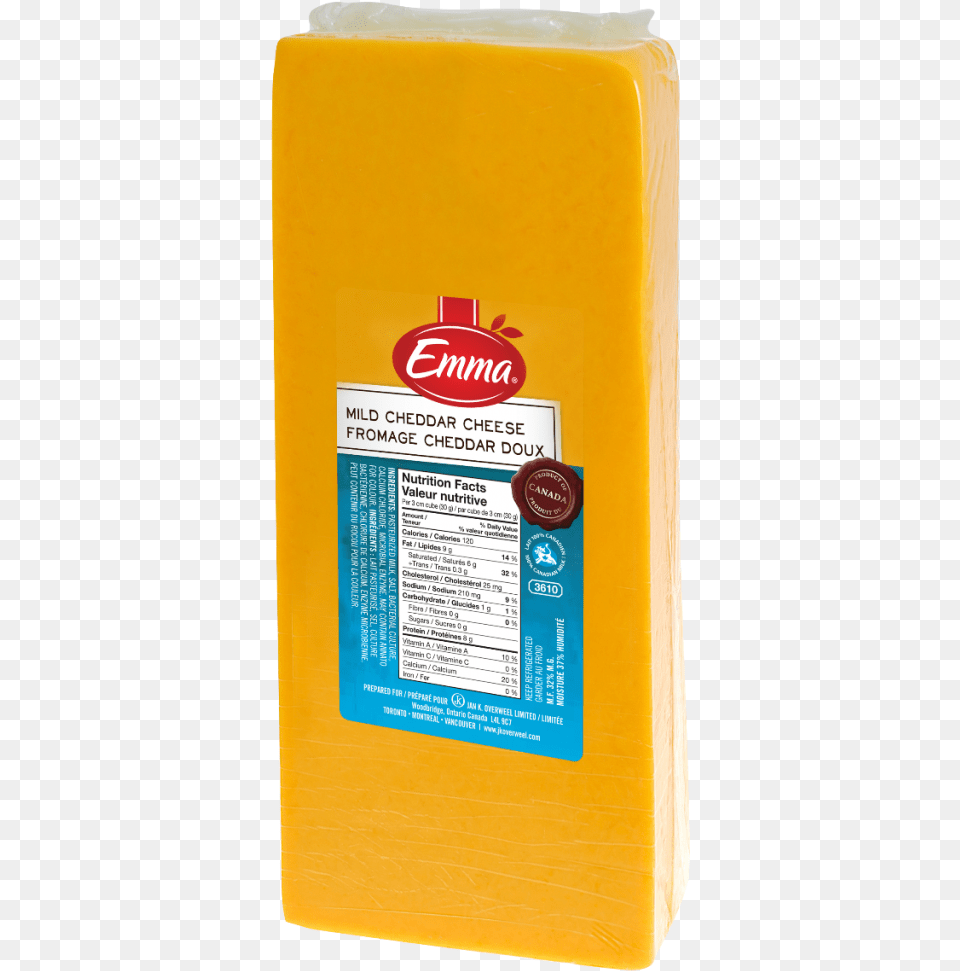 Packaging For Emma Mild Coloured Cheddar Edam, Cheese, Food Free Png