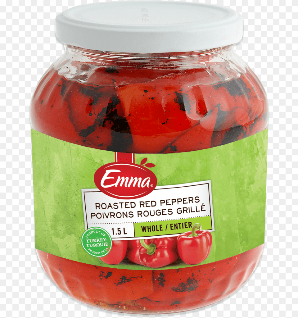 Packaging For Emma Roasted Red Peppers Sliced Roasted Peppers, Food, Relish, Ketchup, Pickle Free Transparent Png