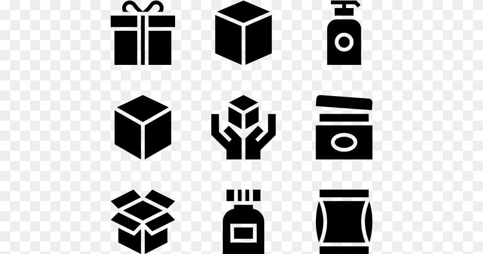 Packaging Graphic Icon, Gray Png