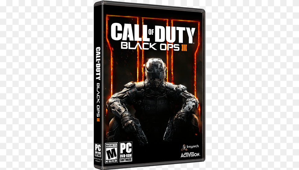 Packaging Pc Front Call Of Duty Black Ops 3 Pc, Adult, Male, Man, Person Png