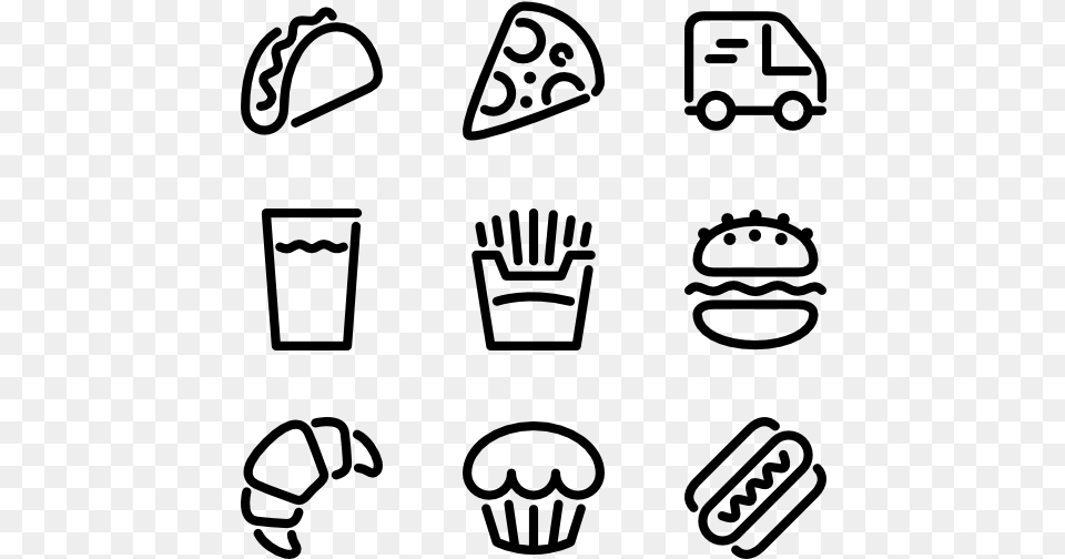 Packaging Vector Snack Bed And Breakfast Icon, Gray Free Png