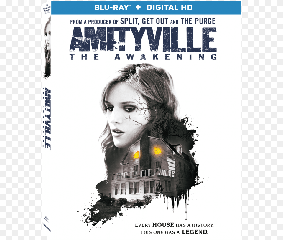 Packed Amityville Awakening Blu Ray, Advertisement, Poster, Adult, Person Png Image