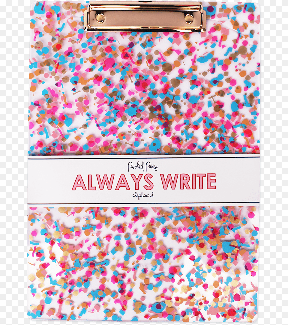 Packed Party Confetti Clipboard Office Paper Product Png