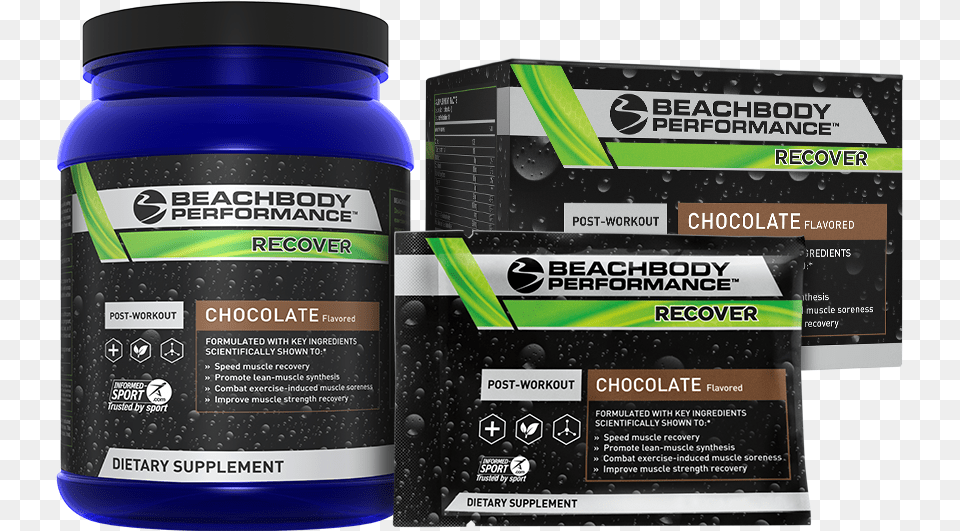 Packets Beachbody Recover Stick, Bottle, Shaker Png