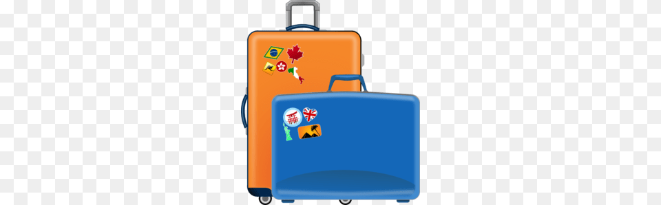 Packing Holiday Art Clipart, Baggage, Suitcase, First Aid Png