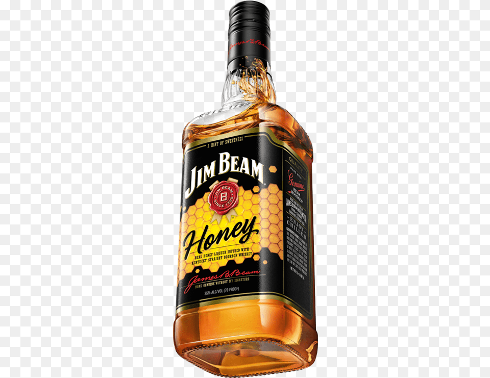 Packshot Jim Beam Honey Jim Beam Apple, Alcohol, Beverage, Liquor, Whisky Png Image