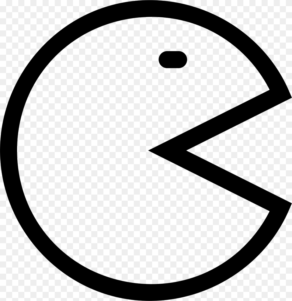 Pacman, Gray Png Image