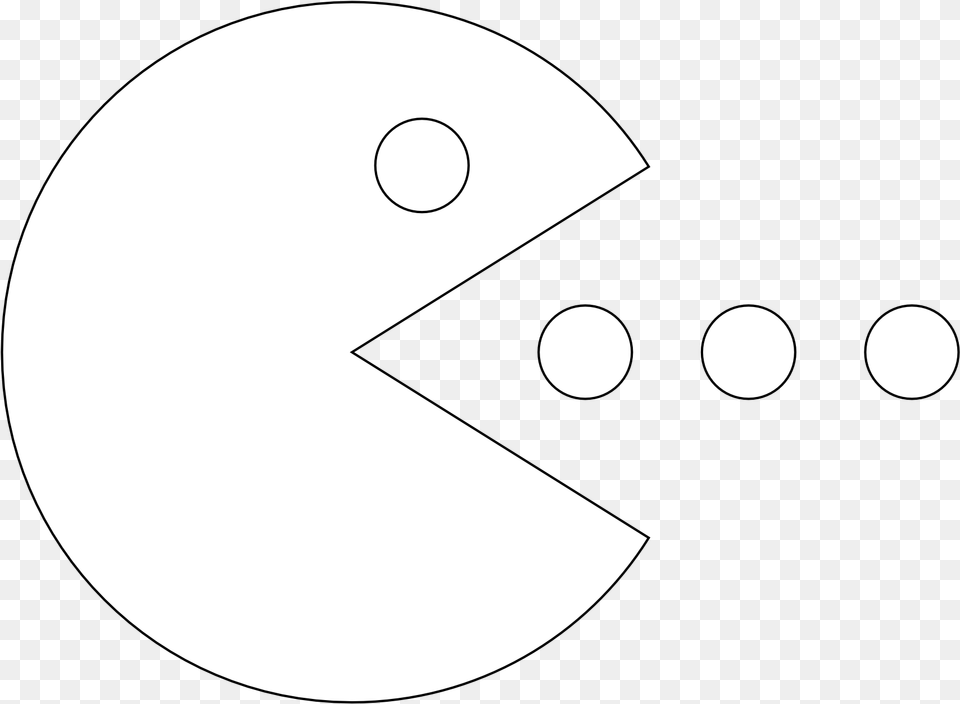 Pacman Coloring Pages U0026 Pagespng Circle, Astronomy, Moon, Nature, Night Free Png Download