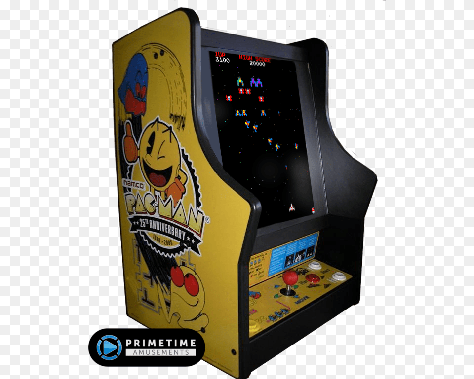 Pacman Galaga And Ms Pacman 25th Anniversary Bartop, Arcade Game Machine, Game Free Transparent Png