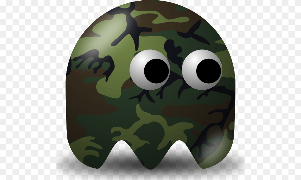 Pacman Ghost, Helmet, Military, Military Uniform, Camouflage Free Png Download