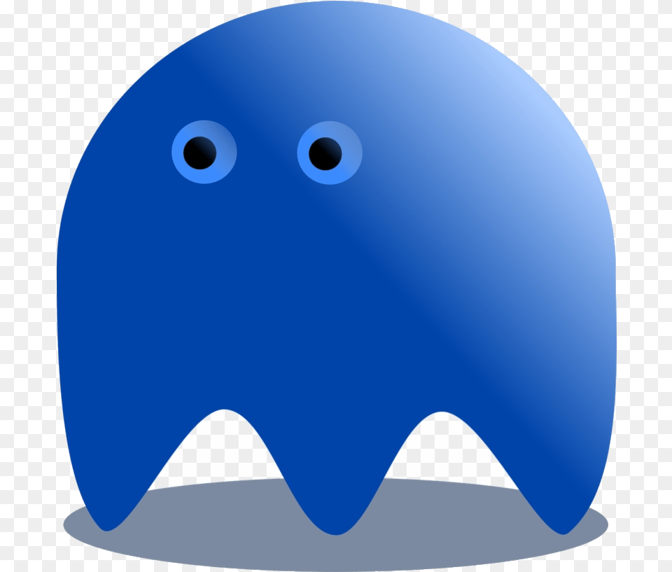 Pacman Ghost Blue Horror Image Clipart Transparent Pacman Canavar, Helmet, Clothing, Hardhat, Cap Free Png