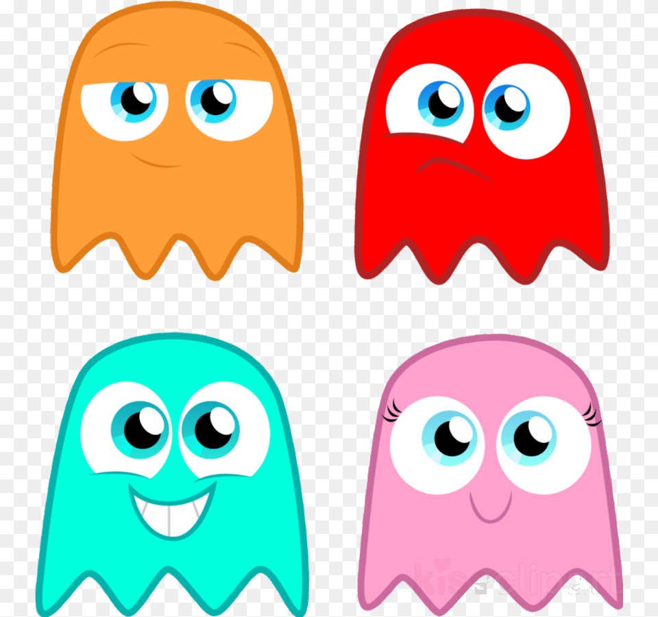 Pacman Ghost Drawing Clipart Baby Pac Man Ms Transparent Ms Pac Man Ghosts, Animal, Bird, Face, Head Free Png