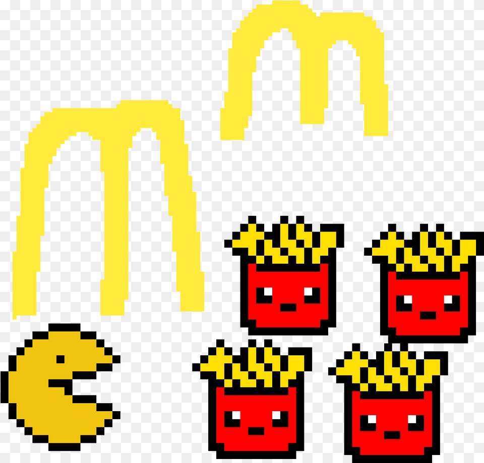 Pacman Loves Mcdonalds Paint Png