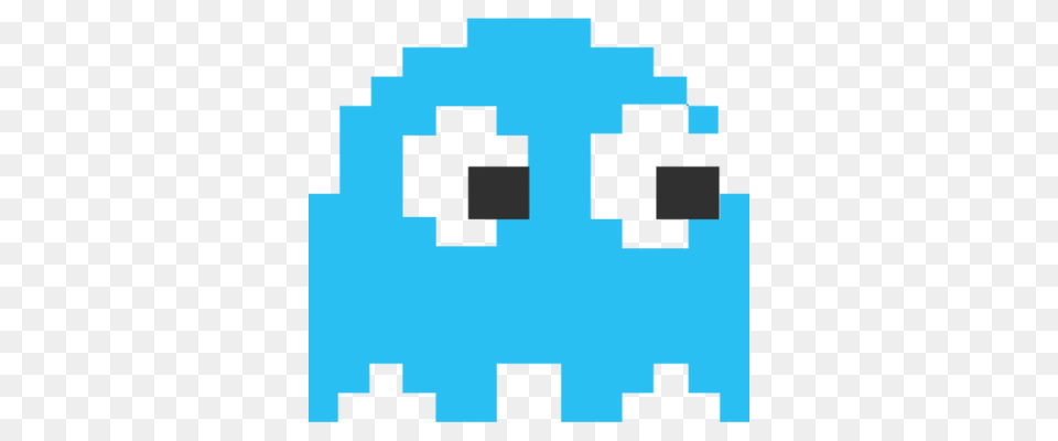 Pacman Pixel Blue Ghost, Machine, Gear Png Image