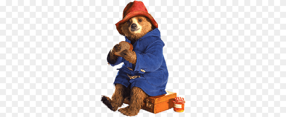 Paddington Bear Eating Sandwich Paddington Bear 50p Coins, Clothing, Coat, Hat, Animal Free Png Download