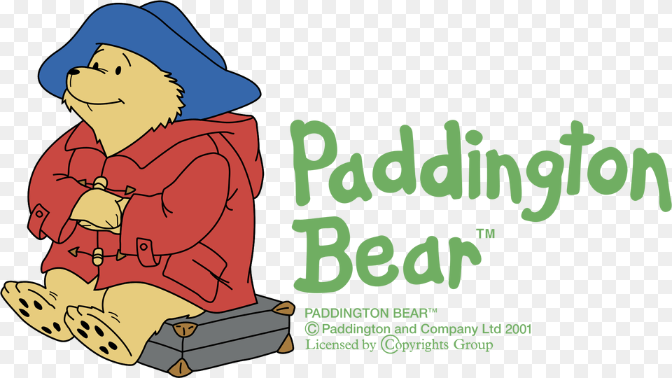 Paddington Bear Logo Transparent Rights Paddington Bear, Publication, Book, Advertisement, Clothing Png