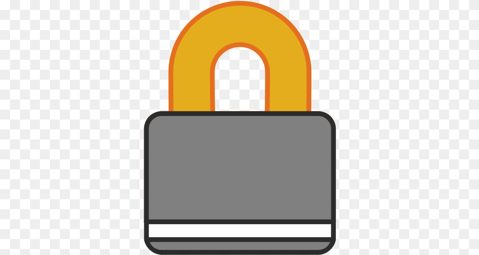 Padlock 2 Color Clip Art, Lock Free Png Download