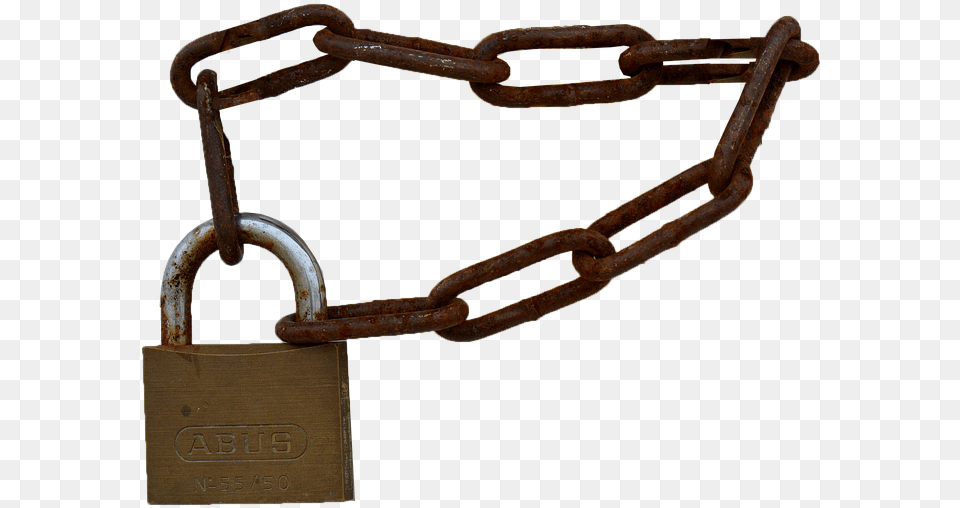 Padlock Chain Castle Isolated Secure Security Zamok Na Cepi, Bicycle, Transportation, Vehicle Png Image