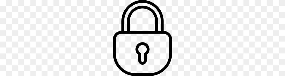 Padlock Clipart Locked, Gray Png Image