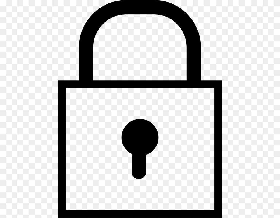 Padlock Door Key, Gray Png Image