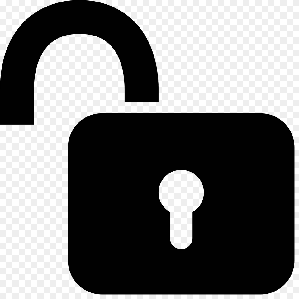 Padlock Icon, Gray Png Image