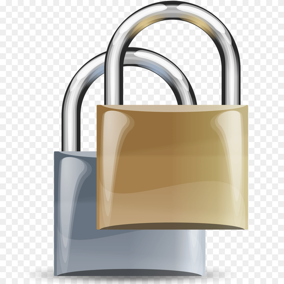 Padlock Silver Medium And Bronze Clipart, Lock Free Png Download