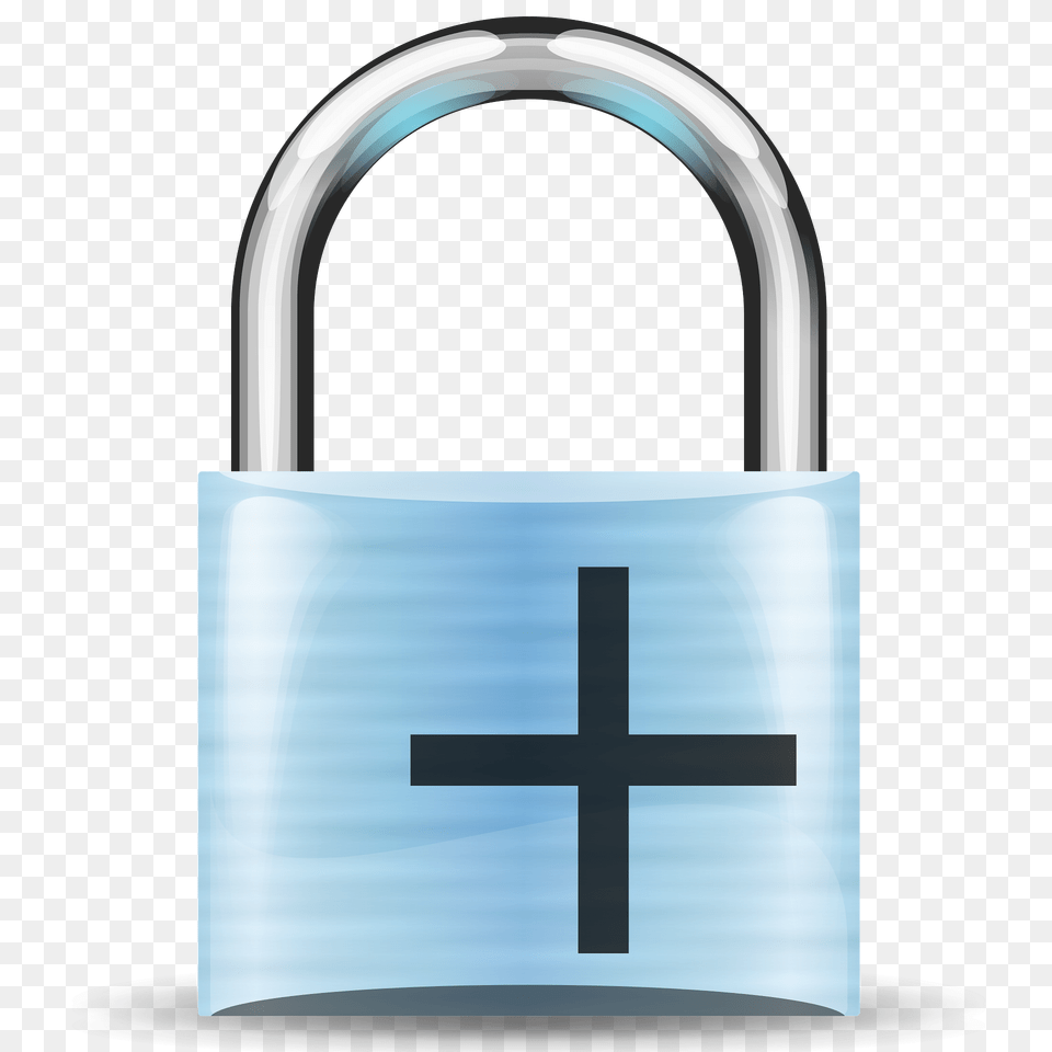 Padlock Skyblue Plus Clipart, Cross, Symbol Free Transparent Png