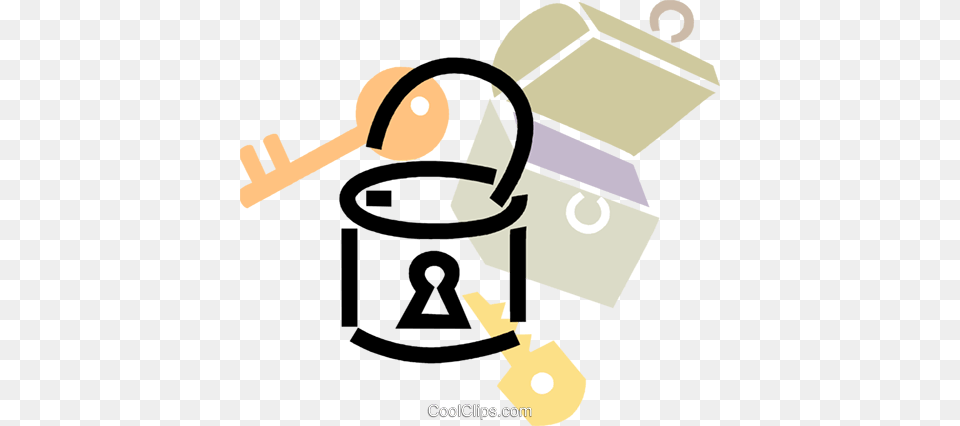 Padlock With Lock Box Royalty Vector Clip Art Illustration, Ammunition, Grenade, Weapon, Person Free Png