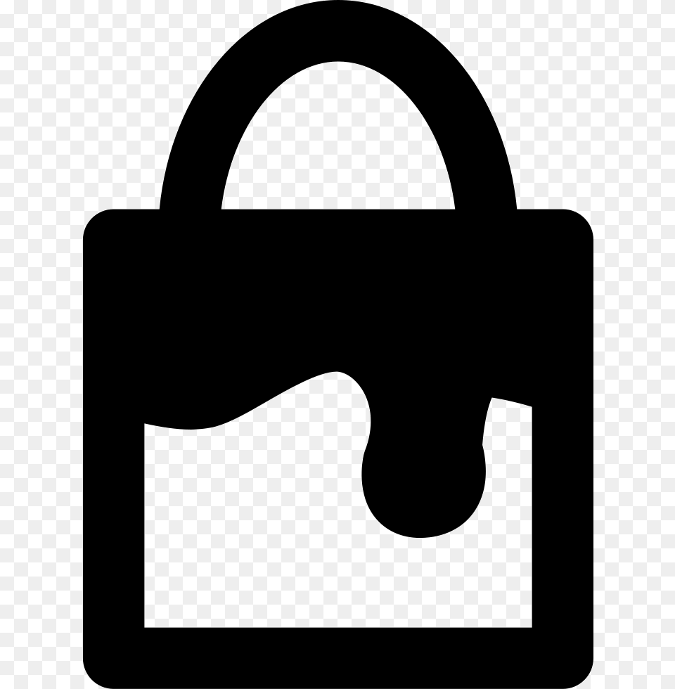 Padlock With Paint Drop Comments Icon, Bag, Accessories, Handbag Free Png Download