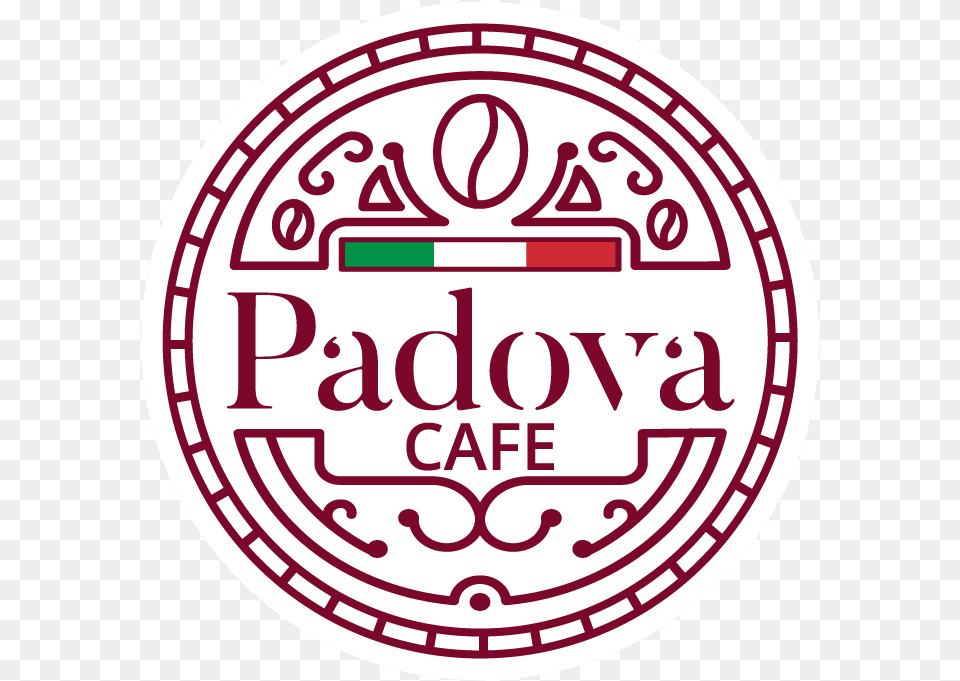 Padova Cafe Logo Design Circle, Symbol, Disk, Number, Text Png Image