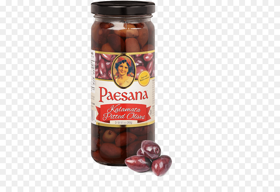 Paesana Kalamata Pitted Olives Olive, Adult, Wedding, Person, Ketchup Free Transparent Png