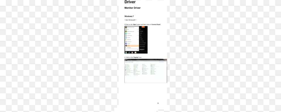 Page 34 34 Driver Monitor Driver Windows 7 Utility Software, File, Text, Webpage, Computer Hardware Png Image